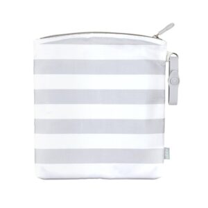 Ubbi Portable Changing Mat with Gray and White Storage Bag, Gray - Image 5