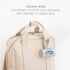 Ubbi Retractable On the Go Bag Dispenser for Travel, Diaper Bag Accessory Must Have for Newborn, Helpful Item, Baby Gift, Lavender Scented, Gray - Image 4