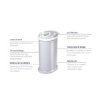 Ubbi Steel Odor Locking, No Special Bag Required, Money Saving, Modern Design, Registry Must-Have Diaper Pail, Blush Pink - Image 3