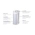 Ubbi Steel Odor Locking, No Special Bag Required, Money Saving, Modern Design, Registry Must-Have Diaper Pail, Blush Pink - Image 3