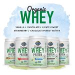 Vanilla, Canister: Garden of Life Protein Powder - Organic Whey Protein Powder, Grass Fed, Vanilla, 13.37 oz (379g) Powder - Image 2
