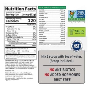 Vanilla: Garden of Life Sport Certified Grass Fed Clean Whey Protein Isolate, Vanilla, 23oz (1lb 7oz / 652g) Powder - Image 3