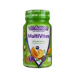 Vitafusion Multi Vites Gummy Vitamins, Berry, Peach and Orange - 70 Gummies - Image 1
