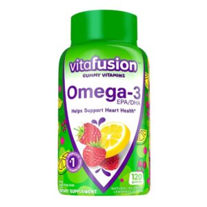 Vitafusion Omega-3, Gummy Vitamins for Adults, 120-count - Image 1