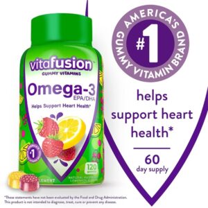 Vitafusion Omega-3, Gummy Vitamins for Adults, 120-count - Image 2