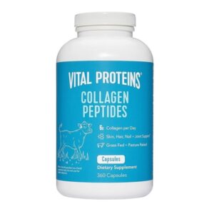 Vital Proteins Collagen Peptides capsules 360 count bottle grass-fed collagen dietary supplement