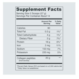 Vital Proteins Collagen Peptides Chocolate Dietary Supplement, 383 g - Image 2