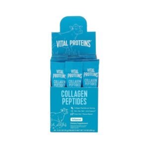 Vital Proteins Collagen Peptides unflavored single-serve packets box 20 count grass-fed collagen supplement
