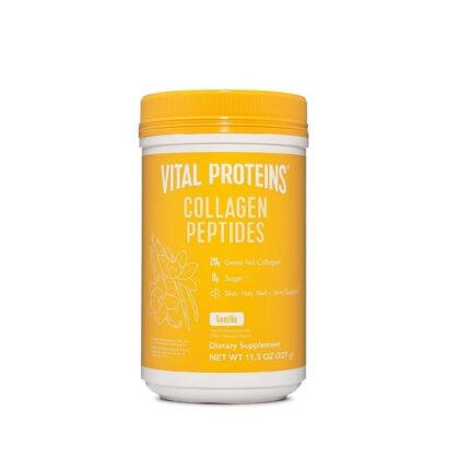 Vital Proteins Collagen Protein Powder Vanilla 11.5 oz grass-fed collagen dietary supplement container