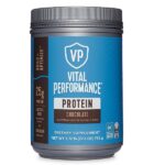 Vital Proteins Vital Performance Chocolate Protein Powder with 25g protein, collagen peptides, BCAAs, and lactose-free formula