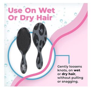 Wet Brush Hair Brush Original Detangler Safari Leapord Print with UltraSoft IntelliFlex Bristles, (Leopard Print) - Image 3