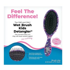 Wet Brush Kids Detangler Hair Brushes - Cotton Candy, Sweet Treats - Mini Detangling Brush with Ultra-Soft IntelliFlex Bristles Glide Through Tangles with Ease - Pain-Free Comb for All Hair Types - Image 2