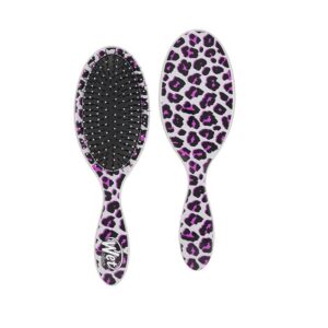 Wet Brush Original Detangler Safari Tiger Printed Hair Brush with UltraSoft IntelliFlex Bristles, Travel Detangling Hair Comb for All Hair Types (Yellow Black) - Image 1