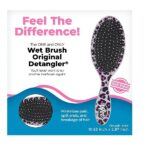 Wet Brush Original Detangler Safari Tiger Printed Hair Brush with UltraSoft IntelliFlex Bristles, Travel Detangling Hair Comb for All Hair Types (Yellow Black) - Image 2