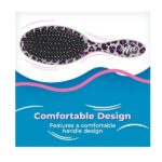 Wet Brush Original Detangler Safari Tiger Printed Hair Brush with UltraSoft IntelliFlex Bristles, Travel Detangling Hair Comb for All Hair Types (Yellow Black) - Image 4