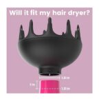 Xtava BlackOrchid Large Hair Diffuser Enhance and Define Curls and Waves Maximize Volume with 3D Multi-Prong Design and Advanced Airflow - Image 2