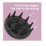 Xtava BlackOrchid Large Hair Diffuser Enhance and Define Curls and Waves Maximize Volume with 3D Multi-Prong Design and Advanced Airflow - Image 3