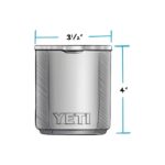 YETI Rambler 10 oz Stackable Lowball 2.0, Vacuum Insulated, Stainless Steel with MagSlider Lid, Stainless - Image 4