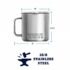 YETI Rambler 14 oz Stainless Steel Vacuum Insulated Mug with Lid, Navy - Image 2
