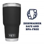 YETI Rambler 30 oz Stainless Steel Vacuum Insulated Tumbler w/ MagSlider Lid, Black - Image 4