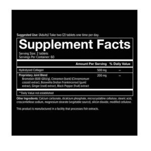 Youtheory Mens Joint Collagen Advanced, 120 Count - Image 2