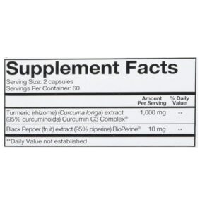 Youtheory Turmeric Extra Strength Formula Capsules 1,000 mg per Daily - Image 2