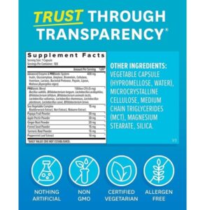 Zenwise Health Digestive Enzymes With Probiotics - Ultra Effective Plant Based Blend - The Best & Most Powerful Digestive Dietary Supplement For Men & Women - 180 Vegetarian Capsules - Image 2