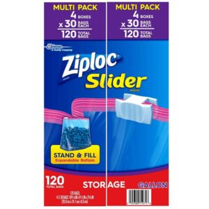 Ziploc Bags Slider Pack (120 CT Gallon Storage) - Image 1