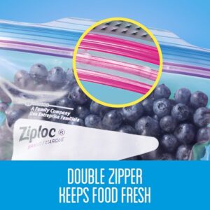 Ziploc Double Zipper Quart Freezer Bags, 216 Count - Image 6