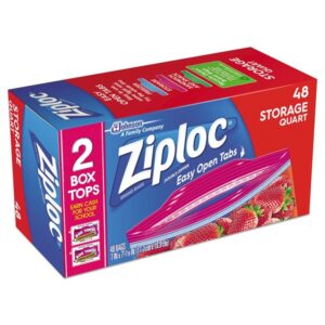 Ziploc Easy Open, Storage Quart 48 Count - Image 2