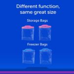 Ziploc Freezer Bag, Gallon Value Pack, 28-Count - Plastic, Zipper, 5.1 Cm, 0.92 Inch, 1.01 Inch, Transparent - Image 8