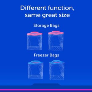 Ziploc Freezer Bag, Gallon Value Pack, 28-Count - Plastic, Zipper, 5.1 Cm, 0.92 Inch, 1.01 Inch, Transparent - Image 8