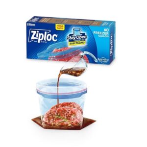 Ziploc Freezer Bags Gallon, 60. 0 Count - Image 1