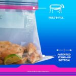 Ziploc Quart Food Storage Bags, Grip 'n Seal Technology for Easier Grip, Open, and Close, 100 Count - Image 2