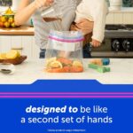 Ziploc Quart Food Storage Bags, Grip 'n Seal Technology for Easier Grip, Open, and Close, 100 Count - Image 3