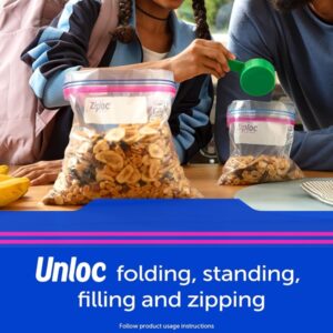 Ziploc Quart Food Storage Bags, Grip 'n Seal Technology for Easier Grip, Open, and Close, 100 Count - Image 4