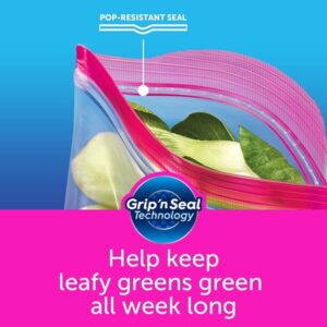 Ziploc Quart Food Storage Bags, Grip 'n Seal Technology for Easier Grip, Open, and Close, 100 Count - Image 9