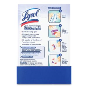 Lysol Automatic Toilet Bowl Cleaner, Click Gel, Lavender Fields, 6 Count - Image 2