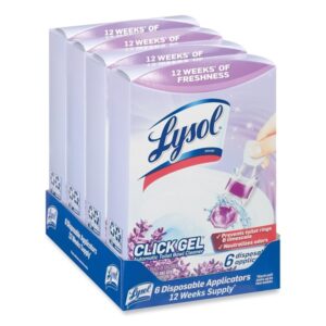 Lysol Automatic Toilet Bowl Cleaner, Click Gel, Lavender Fields, 6 Count - Image 4
