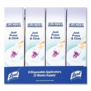 Lysol Automatic Toilet Bowl Cleaner, Click Gel, Lavender Fields, 6 Count - Image 5