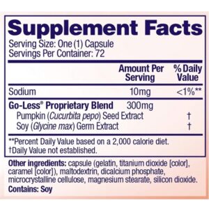 AZO Bladder Control with Go-Less Daily Supplement | Helps Reduce Occasional Urgency, leakage due to laughing, sneezing and exercise | 72 Capsules - Image 2