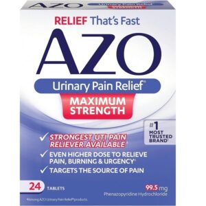 AZO Complete Feminine Balance Daily Probiotics for Women, Clinically Proven to Help Protect Vaginal Health & Urinary Pain Relief Maximum Strength | Fast Relief of UTI Pain, Burning & Urgency - Image 5