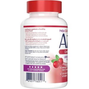 AZO Cranberry Pro, Cranberry Pills for Women & Men, 600mg Pacran, Made with Concentrated Whole Fruit Cranberry Powder to Help Cleanse and Protect The Urinary Tract, Sugar Free, Non-GMO, 100 Softgels - Image 2