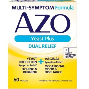AZO Cranberry Urinary Tract Health, 50 Count Yeast Infection & Vaginal Symptom Relief Tablets, 60 Count - Image 4