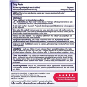 AZO Urinary Pain Relief Maximum Strength (24 Count) Fast Relief of UTI Pain, Burning & Urgency Yeast Plus Dual Relief Tablets, Yeast Infection & Vaginal Symptom Relief, 60 Count - Image 3