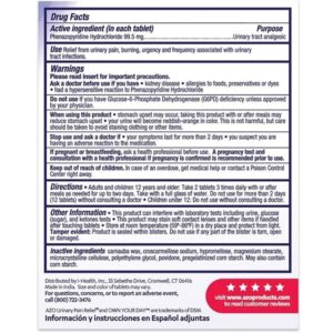 AZO Urinary Pain Relief Maximum Strength, FSA/HSA Eligible, Fast relief of UTI Pain, Burning & Urgency, Targets Source of Pain, #1 Most Trusted Brand, 24 Tablets - Image 5