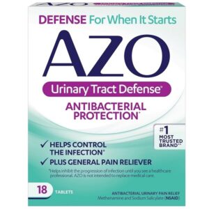 AZO Urinary Tract Defense Antibacterial Protection, FSA/HSA Eligible, Helps Control a UTI Until You Can See a Doctor, from The No. 1 Most Trusted Urinary Health Brand, 18 Count - Image 1