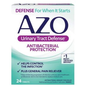 AZO Urinary Tract Defense Antibacterial Protection, FSA/HSA Eligible, Helps Control a UTI Until You Can See a Doctor, from The No. 1 Most Trusted Urinary Health Brand, 24 Count (Pack of 1) - Image 1
