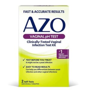 AZO Vaginal pH Test Kit, Clinically-Tested Vaginal Infection Test Kit, FSA/HSA Eligible, Fast & Accurate Results, from The #1 Most Trusted Urinary Health Brand, 2 Self-Tests - Image 1
