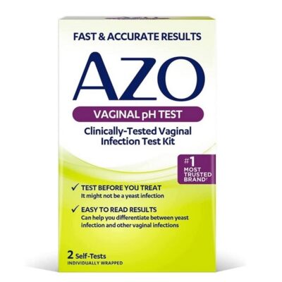 AZO Vaginal pH Test Kit, Clinically-Tested Vaginal Infection Test Kit, FSA/HSA Eligible, Fast & Accurate Results, from The #1 Most Trusted Urinary Health Brand, 2 Self-Tests